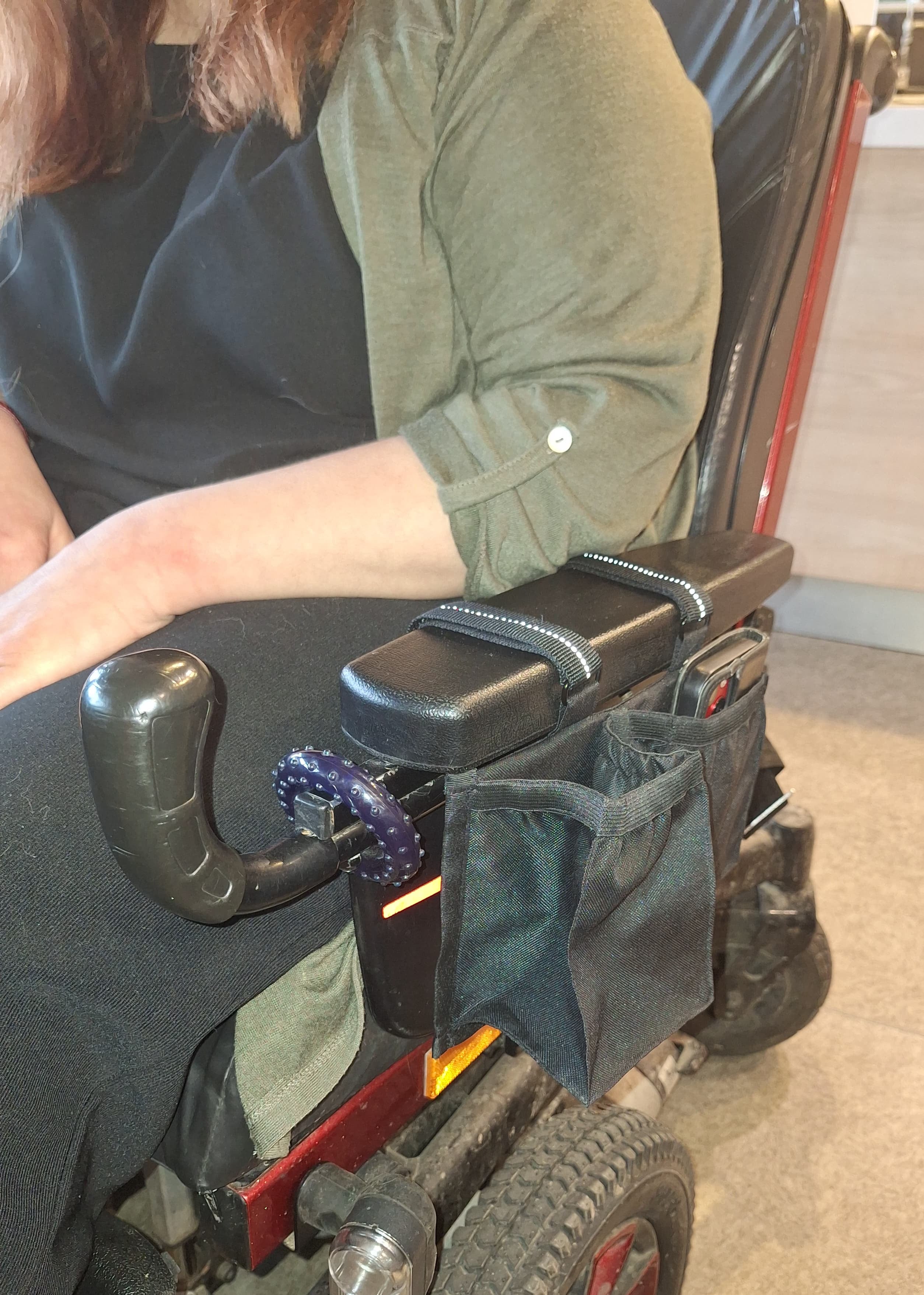 Wheelchair armrest bag, small